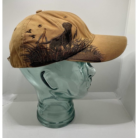 Dri-Duck Wildlife Series Hat Baseball Cap Labrador Hunting Brown Cotton - Picture 9 of 9